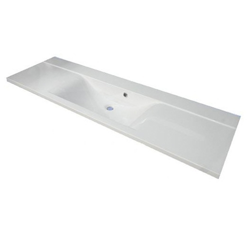 Умывальник Fancy Marble Margo 1500 из искусственного камня 150 см мебельный или врезной в столешницу