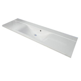 Умывальник Fancy Marble Margo 1500 из искусственного камня 150 см мебельный или врезной в столешницу