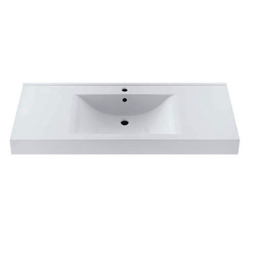 Умывальник Fancy Marble Nadja 1200 из искусственного камня 120 см мебельный или врезной в столешницу