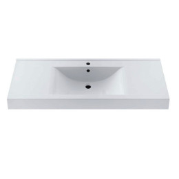 Умывальник Fancy Marble Nadja 1200 из искусственного камня 120 см мебельный или врезной в столешницу