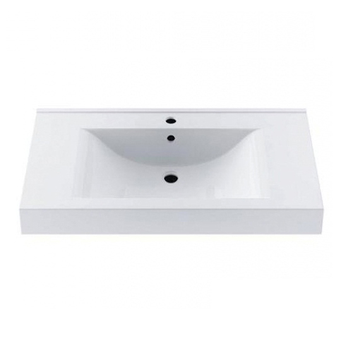 Умывальник Fancy Marble Nadja 900 из искусственного камня 90 см мебельный или врезной в столешницу