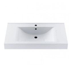Умывальник Fancy Marble Nadja 900 из искусственного камня 90 см мебельный или врезной в столешницу