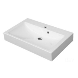Умывальник Fancy Marble Nicole 750 из искусственного камня 75 см мебельный, подвесной или врезной в столешницу