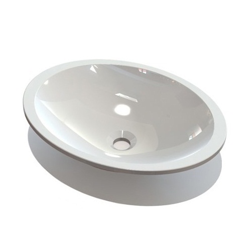 Умывальник Fancy Marble Pat 500 из искусственного камня 50 см врезная в столешницу