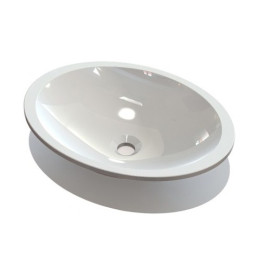 Умывальник Fancy Marble Pat 500 из искусственного камня 50 см врезная в столешницу