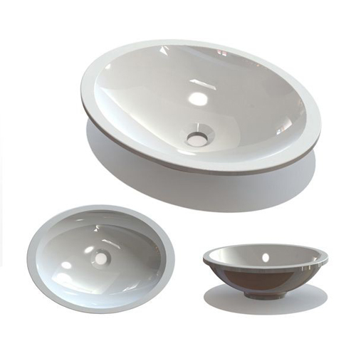 Умывальник Fancy Marble Pat 500 из искусственного камня 50 см врезная в столешницу