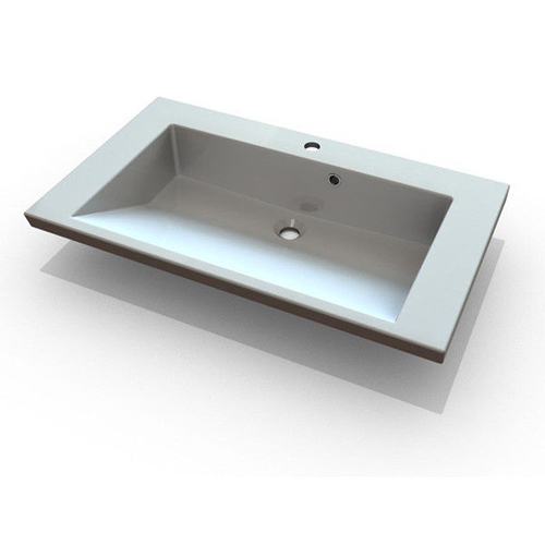 Умывальник Fancy Marble Peggy 850 из искусственного камня 85 см мебельная или врезная в столешницу