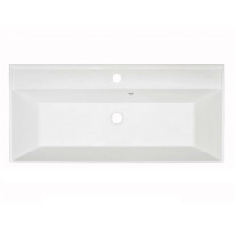 Умывальник Fancy Marble Signe 1000 из искусственного камня 100 см мебельный, подвесной или врезной в столешницу