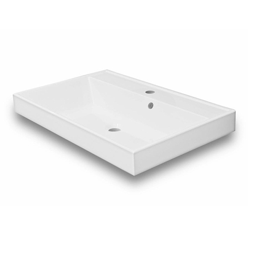 Умывальник Fancy Marble Signe 700 из искусственного камня 70 см мебельный, подвесной или врезной в столешницу