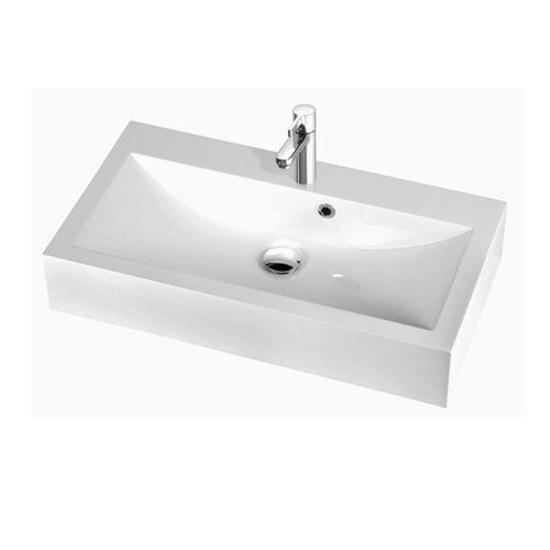 Умывальник Fancy Marble Um 550 из искусственного камня 55 см мебельный или врезной в столешницу