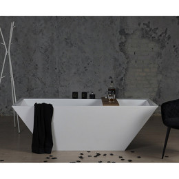 Ванна Fancy Marble Edward отдельно стоящая 180х80 из искусственного камня