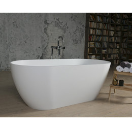 Ванна Fancy Marble Greenland отдельно стоящая 170х80 из искусственного камня